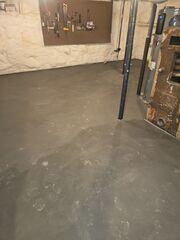 New Concrete Basement Floor with WaterGuard