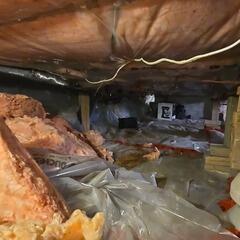 Sanitation of a crawl space in Sainte-Angele-De-Monnoir, QC