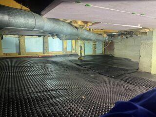 Repairing a damp and musty crawl space in Ajax, Ontario