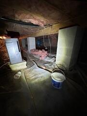 Damp Crawl Space