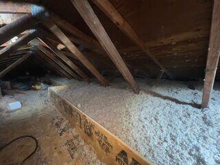 blown-in cellulose insulation