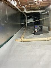 Encapsulated Crawl Space with Integrated Moisture Control System | Greensboro, NC