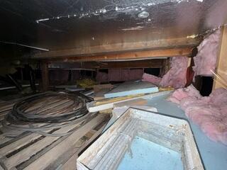 Before Installation - Moldy, Musty Crawl Space