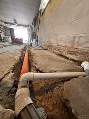 Setting Up Pipes for the DryTrak System