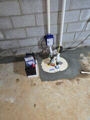 Primary Sump Pump and Battery Backup Installed in Hillsborough, NC