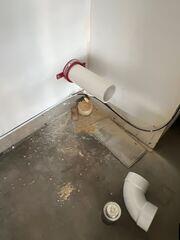 Radon Piping with Fire Collar