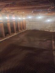 During Installation - Drainage Matting