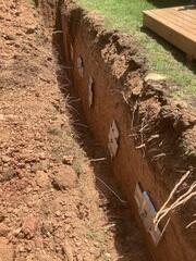 Wall Support Trench