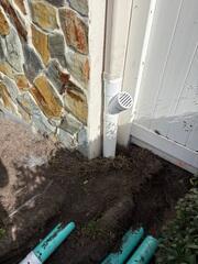 Buried Downspout