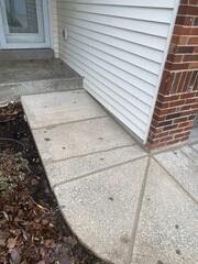 Level and Sealed Concrete Walkway
