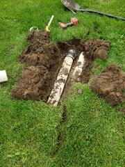 Buried Discharge Line & Bubbler Pot