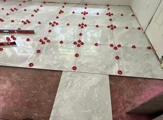 Tile Installation Process in Allen, TX - Precision Flooring After Water Damage Restoration