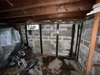 Before Sheridan, IL Failing Wall Repair