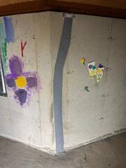 Foundation Wall Crack Injection