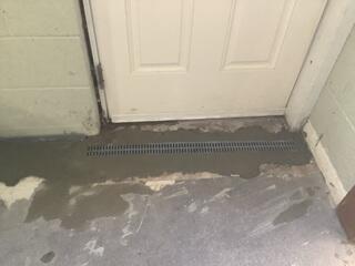 TrenchDrain Door Drainage