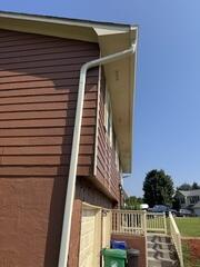 New downspout installed