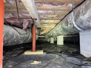 Failing Crawl Space Supports