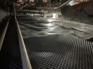 Drainage Matting Installed