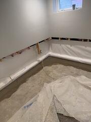 Wall Encapsulation and Waterproofing Completed