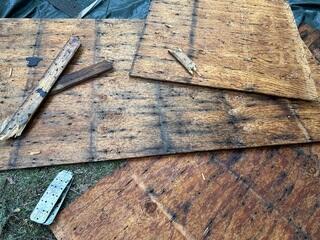 Bad Plywood Is Removed