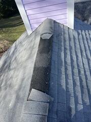 Before: Cap Shingles Blown Away