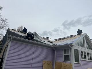 New Shingles Are Installed