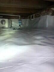The Dehumidifier and Sump Pump Work Together to Get Moisture Out of the Crawl Space