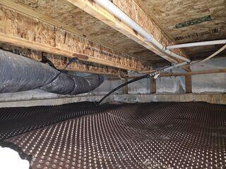 During Installation - Drainage Matting