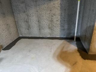 Drainage System Concreted into Foundation