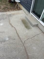 Sealed Concrete Cracks
