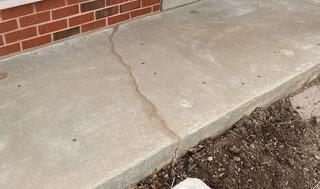 Level Concrete Entrance