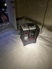 Our SaniDry Sedona Dehumidifier Can Really Move Some Air In Your Crawl Space!