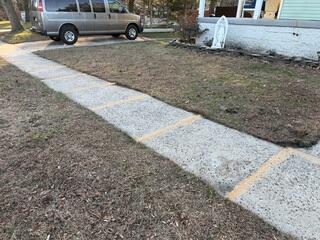Lifted And Leveled Sidewalk