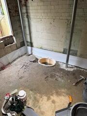Support Jack Installation with Sump Pump Basin - Basement Stabilization (Jacksonville, FL)