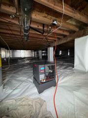 SaniDry Sedona Installed to Control Crawl Space Moisture - Archdale, NC