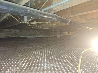 During Installation - Drainage Matting