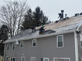 New Shingles Are Installed