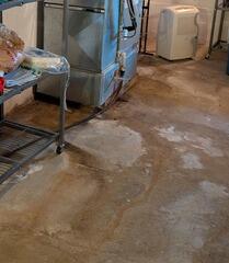 Before Waterproofing: Moist Air in the Basement
