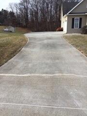 Driveway before repairs