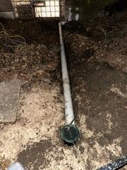 Discharge Lines and Lawn Outlet