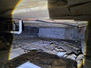 Damp Crawl Space