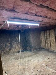 Moldy Crawl Space from Standing Water