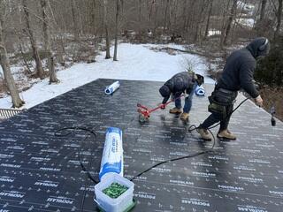 SBS Roof Base Is Installed