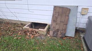 Original Crawl Space Entrance