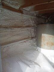 New Spray Foam Insulation & Vapor Barrier