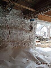 New Spray Foam Insulation & Vapor Barrier
