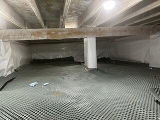 Drainage Matting Installed