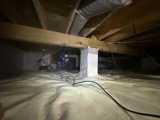 Piers Wrapped and SaniDry Sedona Installed