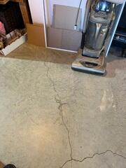 Unsightly Concrete Floor Cracks