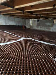 Drainage Matting During Installation